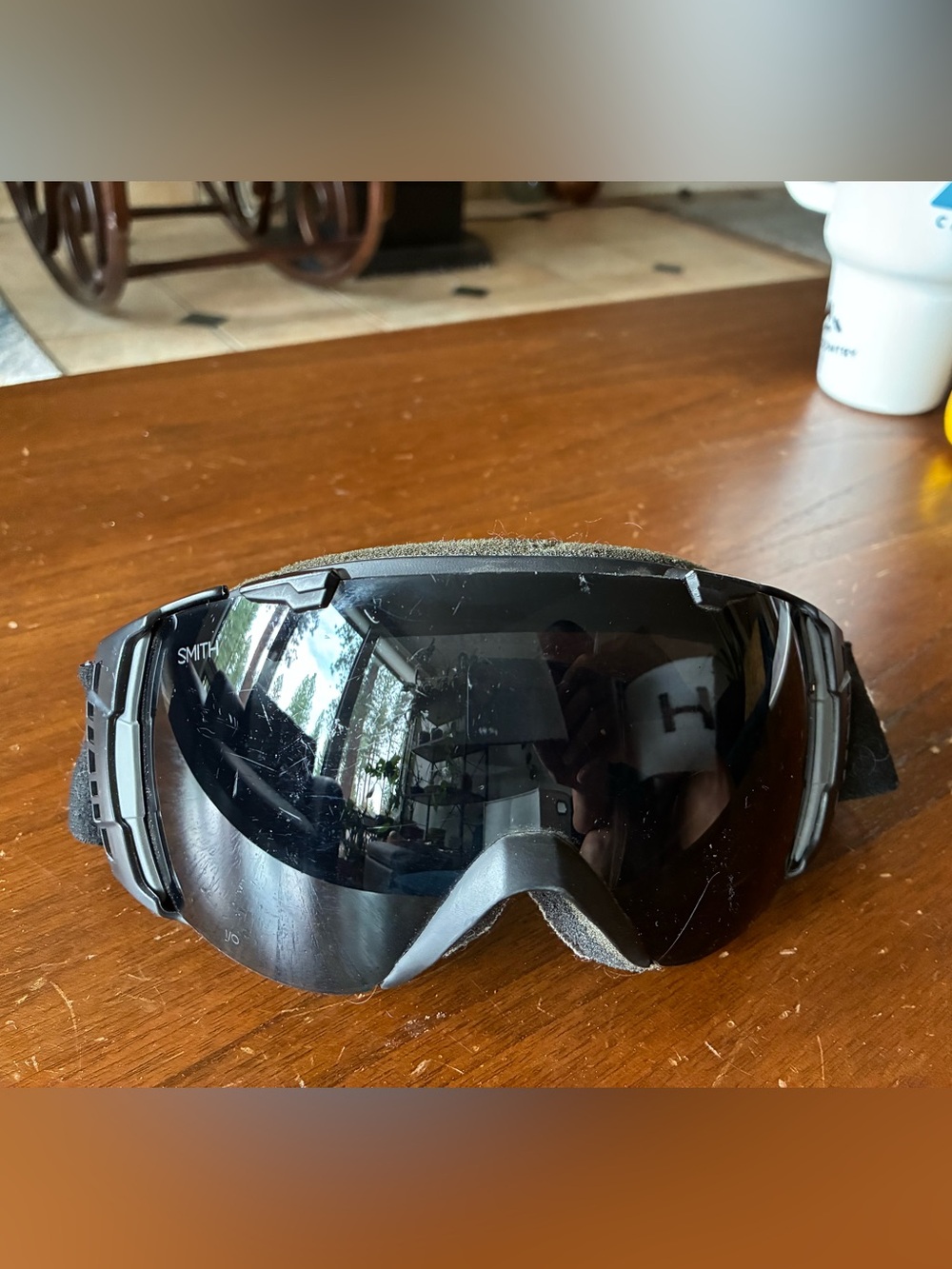 SMITH Black Ski/Snowboard Goggles with Dark Lens
